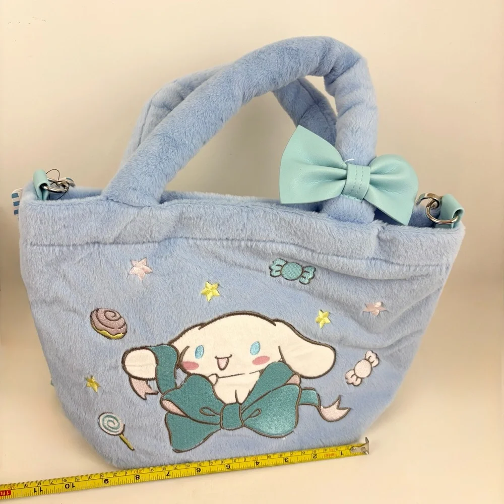 Cinnamoroll Baby Blue Fuzzy Crossbody Bag New With Tags